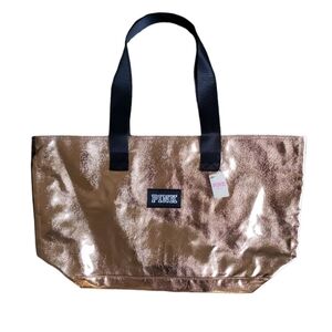 NWT Pink Victoria Secret  Rose Gold Tote Bag